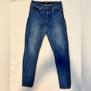 EXPRESS Jeans stretch leggings Mid Rise size 6 regular